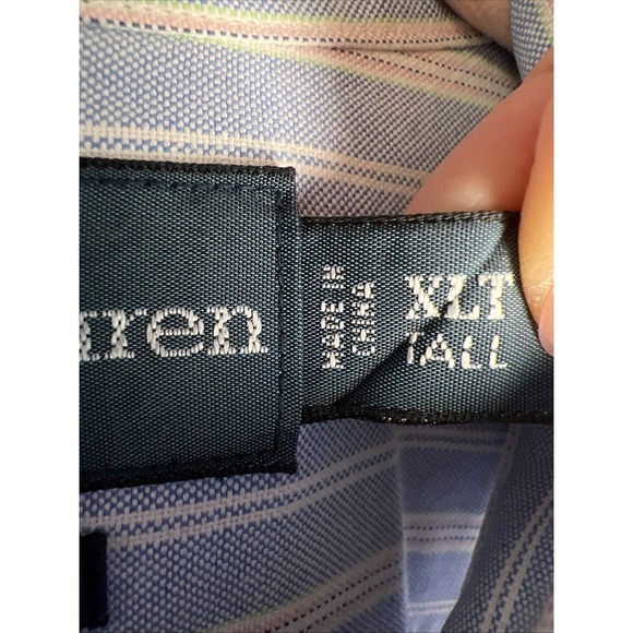 Ralph Lauren Classic Fit Striped Pony Logo Long Sleeve Button Down Size XLT - Picture 3 of 9